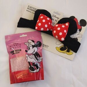 Disney Minnie Mouse Bath Salts And Minnie Headband Spa Bundle NWT